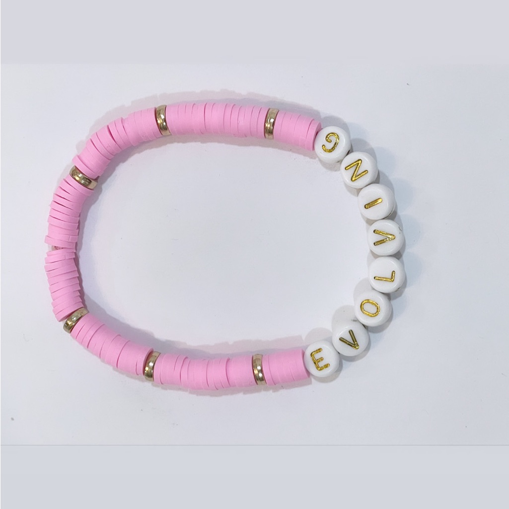 “Evolving” Beaded Stretch Bracelet